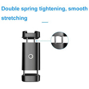 Telescopic Mobile Phone Extension Clamp with 1/4 Threaded Interface(Dual Screw Hole)
