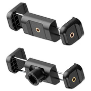 Telescopic Mobile Phone Extension Clamp with 1/4 Threaded Interface(Dual Screw Hole)