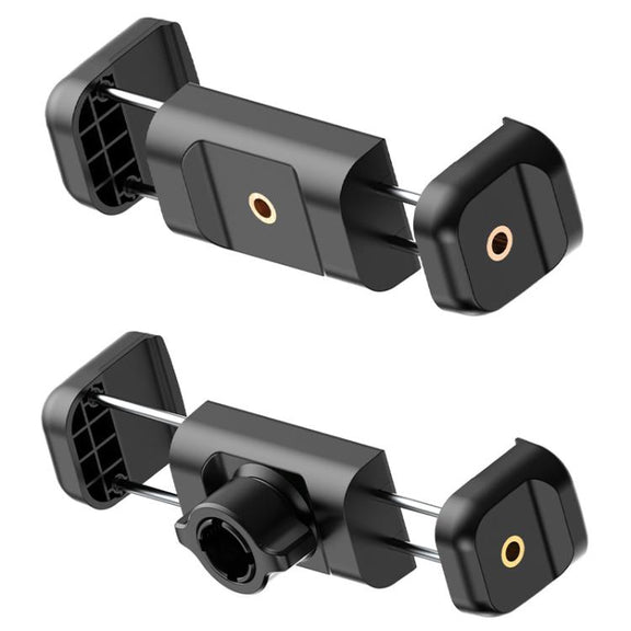 Telescopic Mobile Phone Extension Clamp with 1/4 Threaded Interface(Dual Screw Hole)