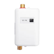 3000W Small Tankless Electric Water Heater For Kitchen Bathroom EU Plug(White)