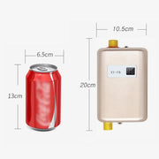 3000W Small Tankless Electric Water Heater For Kitchen Bathroom AU Plug(Black)