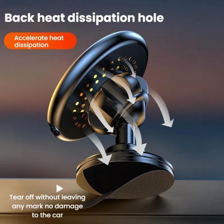 15W Car Magnetic Wireless Charging Phone Holder Alloy Base, Spec: Air Outlet Silver - free shipping - PMc TechLife - Order now!