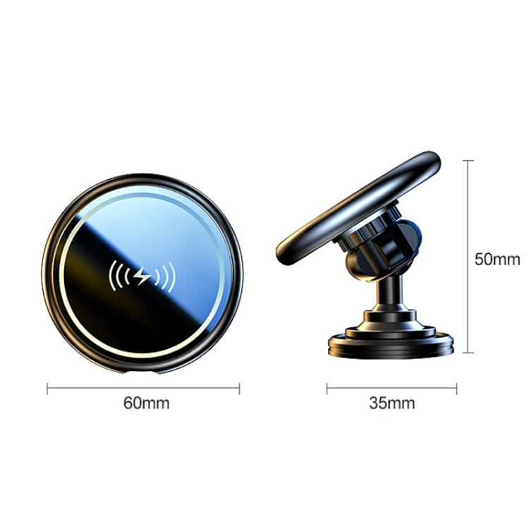 15W Car Magnetic Wireless Charging Phone Holder Alloy Base, Spec: Air Outlet Silver - free shipping - PMc TechLife - Order now!