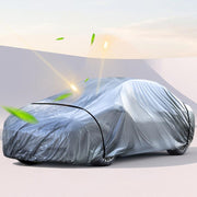 Car PE Film Water-resistant And Dustproof Four Seasons Universal Coat Cover, Size: S(Silver Gray)