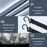 Car PE Film Water-resistant And Dustproof Four Seasons Universal Coat Cover, Size: S(Silver Gray)