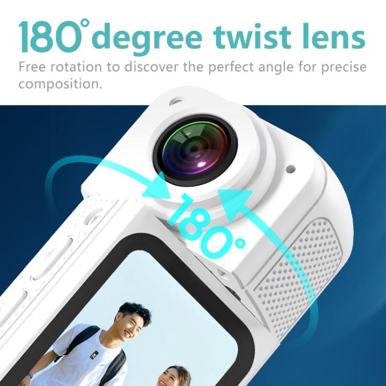 Anytek S70 Magnetic Thumb Sports Camera HD Outdoor Portable Riding Camera(White)