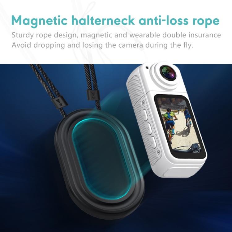 Anytek S70 Magnetic Thumb Sports Camera HD Outdoor Portable Riding Camera(White)
