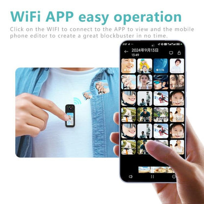 Anytek S70 Magnetic Thumb Sports Camera HD Outdoor Portable Riding Camera(Black) - free shipping - PMC Jewellery - Order now!