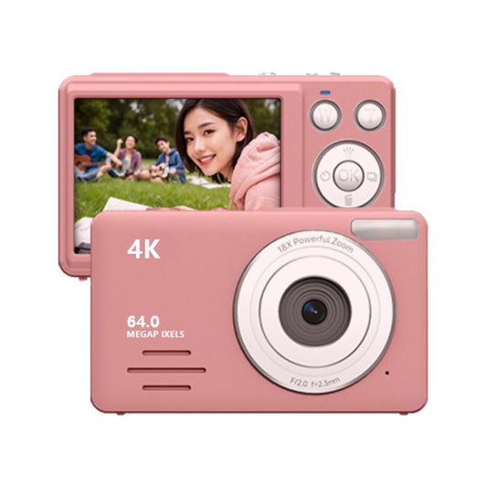 Anytek S7 4K HD Digital Camera Self-Timer Travel Camera Student Kids Card Camera(Pink) - free shipping - PMC Jewellery - Order now!