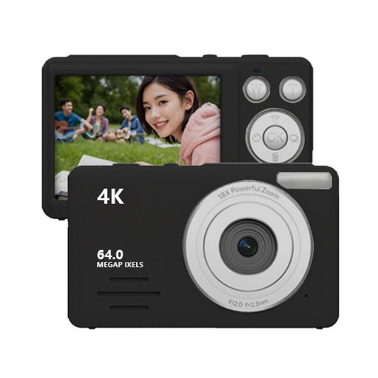 Anytek S7 4K HD Digital Camera Self-Timer Travel Camera Student Kids Card Camera(Black) - free shipping - PMC Jewellery - Order now!