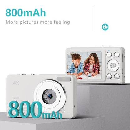 Anytek S7 4K HD Digital Camera Self-Timer Travel Camera Student Kids Card Camera(Black) - free shipping - PMC Jewellery - Order now!
