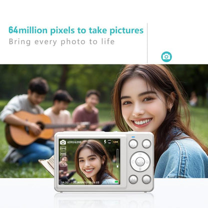 Anytek S7 4K HD Digital Camera Self-Timer Travel Camera Student Kids Card Camera(Black) - free shipping - PMC Jewellery - Order now!