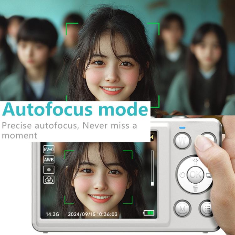 Anytek S7 4K HD Digital Camera Self-Timer Travel Camera Student Kids Card Camera(Black) - free shipping - PMC Jewellery - Order now!