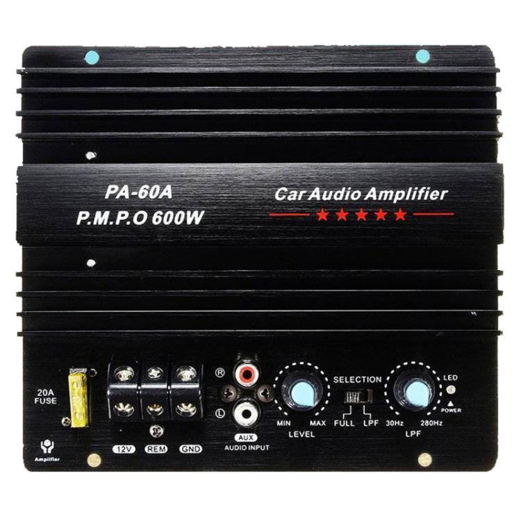 PA-60A 12V 600W Car Amplifier Board High Power Audio Subwoofer Module - Breadboard / Amplifier Board by PMC TechLife | Online Shopping South Africa | PMC TechLife | Buy Now Pay Later Mobicred