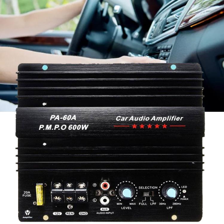 PA-60A 12V 600W Car Amplifier Board High Power Audio Subwoofer Module - Breadboard / Amplifier Board by PMC TechLife | Online Shopping South Africa | PMC TechLife | Buy Now Pay Later Mobicred