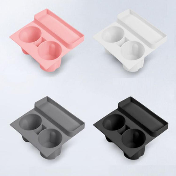 For Tesla 21-23 Model 3/Y Central Control Integrated Silicone Storage Cup Holder(Black)