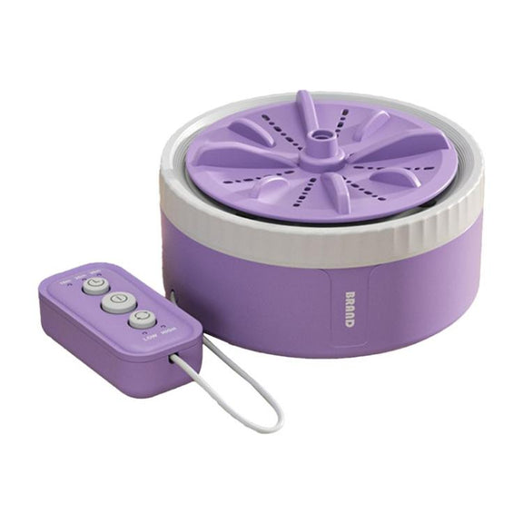 Mini Portable Underwear Socks Turbine Washing Machine, Color: Purple Standard