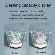 Mini Portable Underwear Socks Turbine Washing Machine, Color: Orange Standard