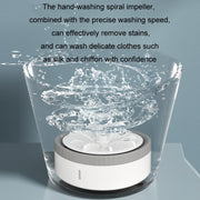 Mini Portable Underwear Socks Turbine Washing Machine, Color: Orange Standard
