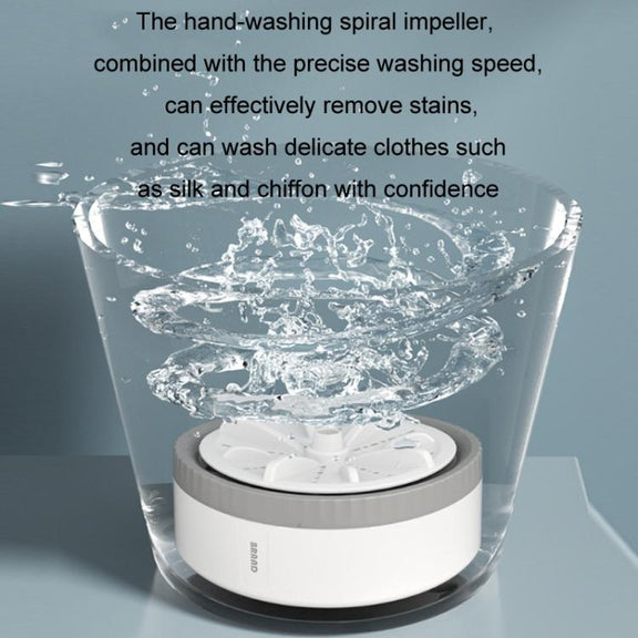 Mini Portable Underwear Socks Turbine Washing Machine, Color: Orange Standard