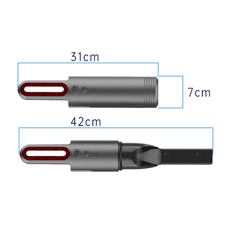 V8 Car Mini Portable Powerful Suction LED Flashing Warning Light Outdoor Lighting Vacuum Cleaner - Vacuum Cleaner by PMC Jewellery | Online Shopping South Africa | PMC Jewellery | Buy Now Pay Later Mobicred