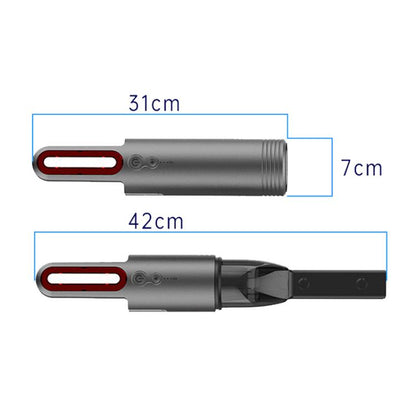 V8 Car Mini Portable Powerful Suction LED Flashing Warning Light Outdoor Lighting Vacuum Cleaner - Vacuum Cleaner by PMC Jewellery | Online Shopping South Africa | PMC Jewellery | Buy Now Pay Later Mobicred