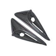 For Tesla 2024 Model 3 Fenders Side Labels Camera Cover Stickers, Color: Glossy Carbon Fiber Texture
