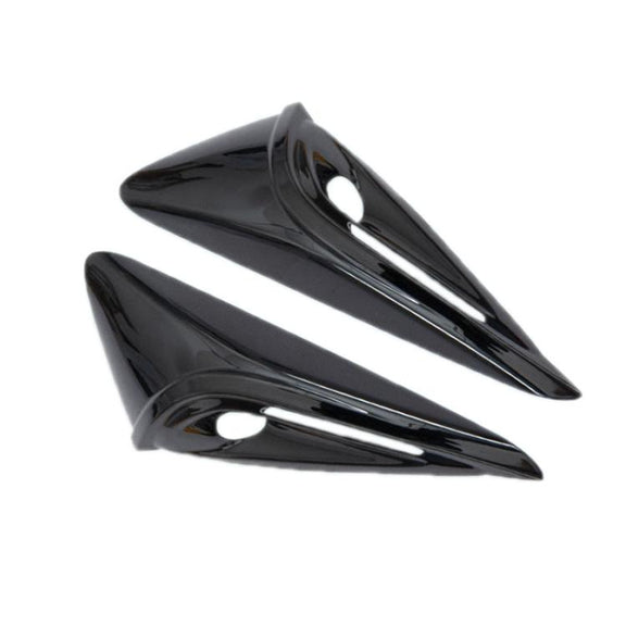 For Tesla 2024 Model 3 Fenders Side Labels Camera Cover Stickers, Color: Piano Paint Bright Black
