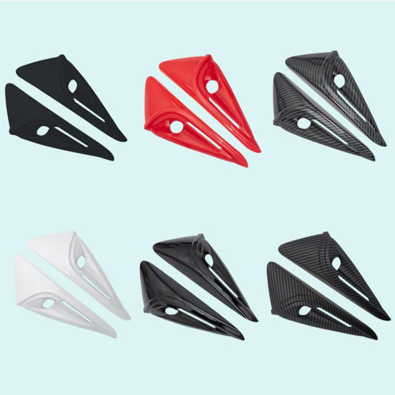 For Tesla 2024 Model 3 Fenders Side Labels Camera Cover Stickers, Color: Glossy Carbon Fiber Texture