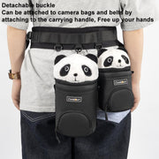 Cwatcun D162 Medium Camera Lens Cylinder Cartoon Panda Camera Lens Protective Cover