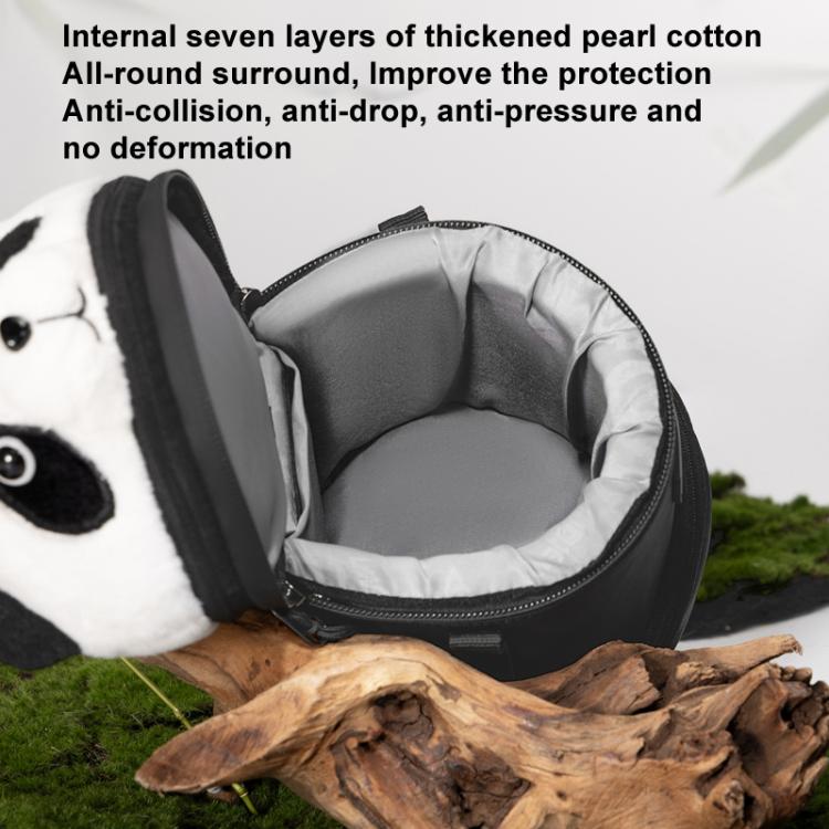 Cwatcun D162 Medium Camera Lens Cylinder Cartoon Panda Camera Lens Protective Cover