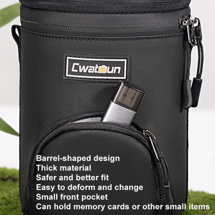 Cwatcun D162 Medium Camera Lens Cylinder Cartoon Panda Camera Lens Protective Cover