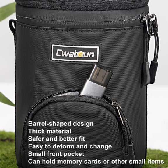 Cwatcun D162 Large Camera Lens Cylinder Cartoon Panda Camera Lens Protective Cover
