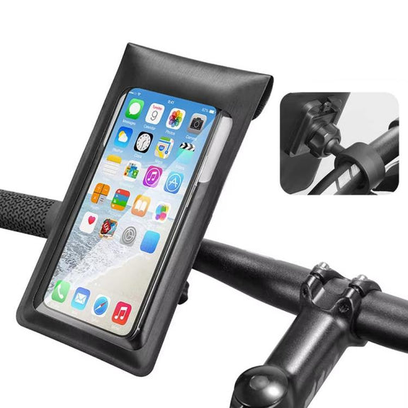 Bicycle Water-resistant Phone Bag Mount Stand 360 Degree Rotation Motorcycle Bike Cellphone Holder, Spec: Rearview Mirror Model
