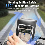 Bicycle Water-resistant Phone Bag Mount Stand 360 Degree Rotation Motorcycle Bike Cellphone Holder, Spec: Rearview Mirror Model