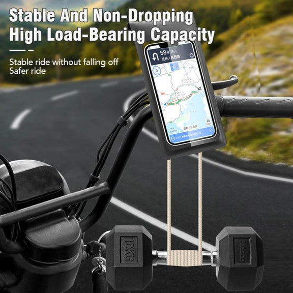 Bicycle Water-resistant Phone Bag Mount Stand 360 Degree Rotation Motorcycle Bike Cellphone Holder, Spec: Rearview Mirror Model