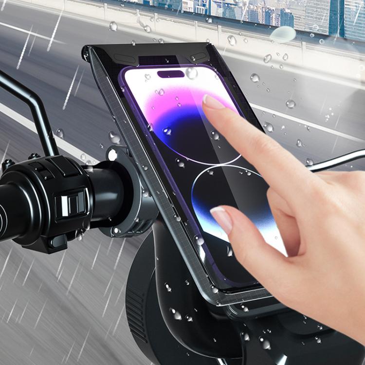 Bicycle Holder Water-resistant Pouch Bag Bike Motorcycle Handlebar Mirror Phone Stand Mount, Size: XL