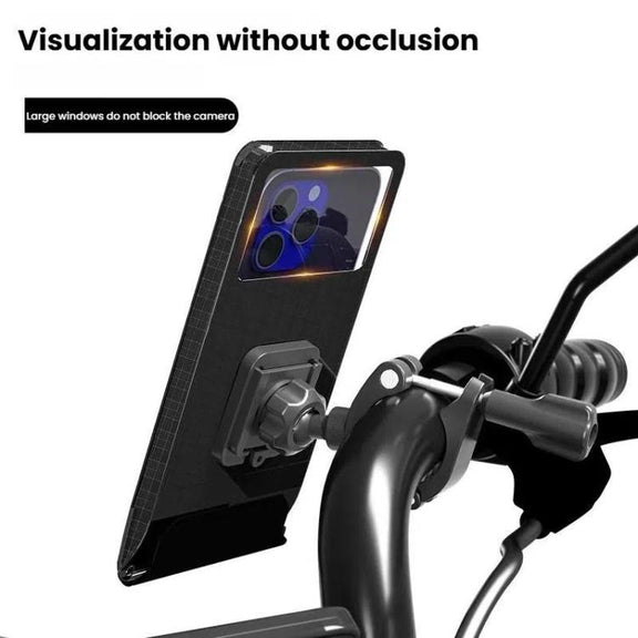 Bicycle Holder Water-resistant Pouch Bag Bike Motorcycle Handlebar Mirror Phone Stand Mount, Size: XL