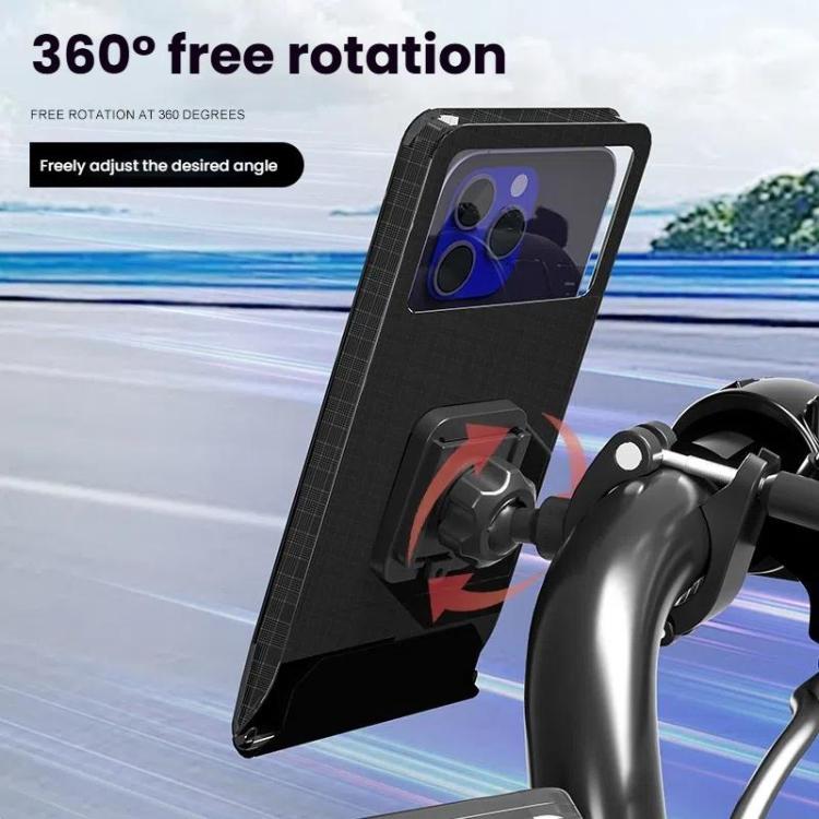 Bicycle Holder Water-resistant Pouch Bag Bike Motorcycle Handlebar Mirror Phone Stand Mount, Size: XL