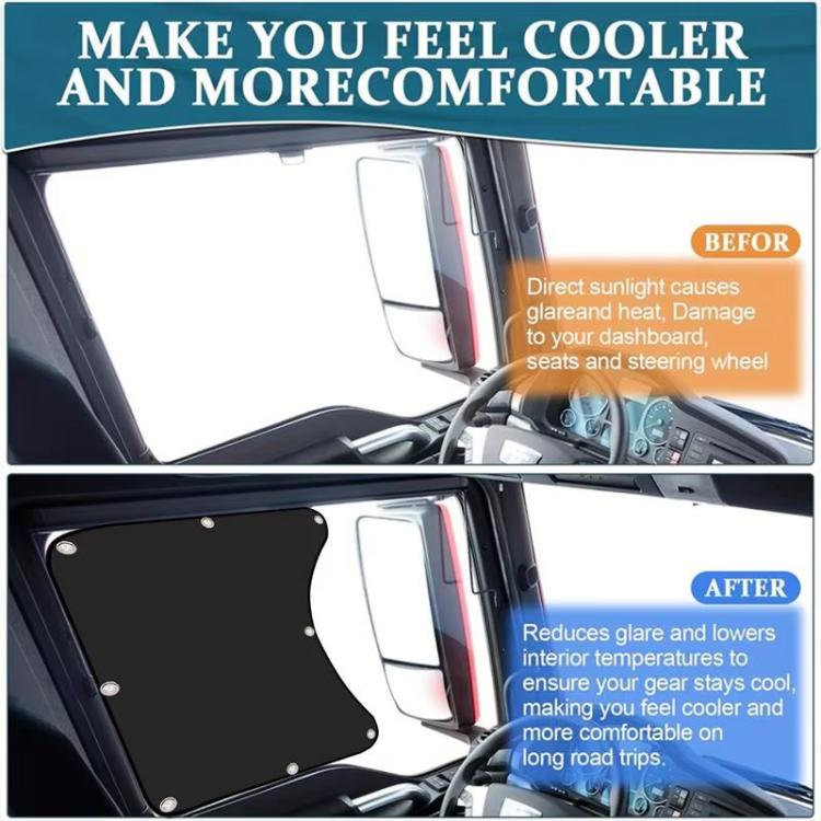 2pcs Car Sun Protection Heat Insulation Sunshade Front Side Curtains - Window Foils & Solar Protection by PMC TechLife | Online Shopping South Africa | PMC TechLife | Buy Now Pay Later Mobicred