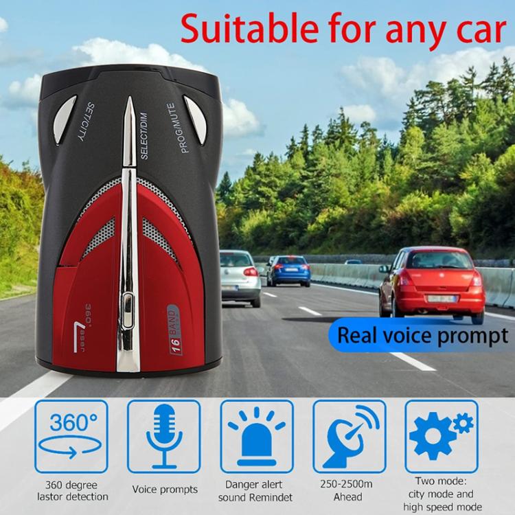 Car Radar Speed Detector Car Laser Enhanced Electronic Dog, Support English / Russian - free shipping - PMC Jewellery - Order now!