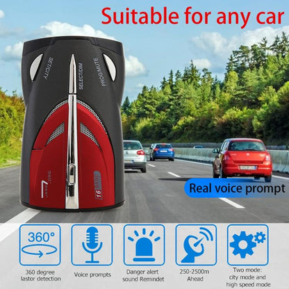 Car Radar Speed Detector Car Laser Enhanced Electronic Dog, Support English / Russian - free shipping - PMC Jewellery - Order now!