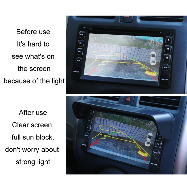 Car Navigation Display Universal Sun Visor, Size: Carbon Pattern M - Car Interior Mouldings by PMc TechLife | Online Shopping South Africa | PMc TechLife | Buy Now Pay Later Mobicred