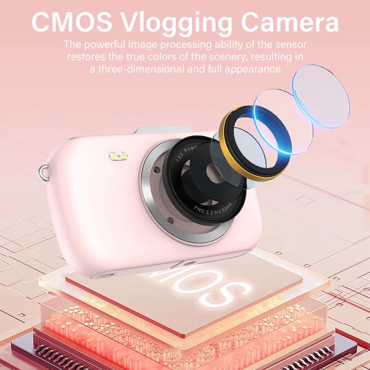 G7-A 2.8-inch 18X Digital Zoom 4K HD Beauty Digital Camera(Pink)