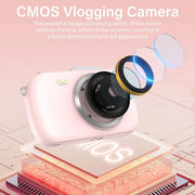 G7-A 2.8-inch 18X Digital Zoom 4K HD Beauty Digital Camera(White)