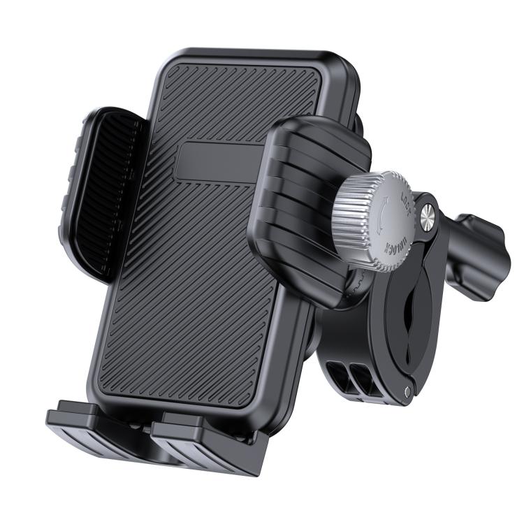 Bicycle Motorcycle Shock Absorption Mobile Phone Holder Gravity Navigation Mount(Black) - Holders by PMc TechLife | Online Shopping South Africa | PMc TechLife | Buy Now Pay Later Mobicred