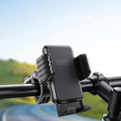 Bicycle Motorcycle Shock Absorption Mobile Phone Holder Gravity Navigation Mount(Black) - Holders by PMC Jewellery | Online Shopping South Africa | PMC Jewellery | Buy Now Pay Later Mobicred