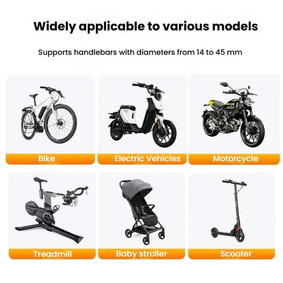Bicycle Motorcycle Shock Absorption Mobile Phone Holder Gravity Navigation Mount(Red)