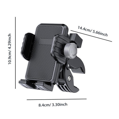 Bicycle Motorcycle Shock Absorption Mobile Phone Holder Gravity Navigation Mount(Black) - Holders by PMC Jewellery | Online Shopping South Africa | PMC Jewellery | Buy Now Pay Later Mobicred