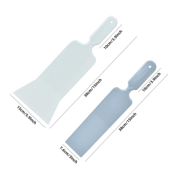 2pcs /Set Car Film Tools Long Plastic Film Scraper Front Rear Extended Scraper